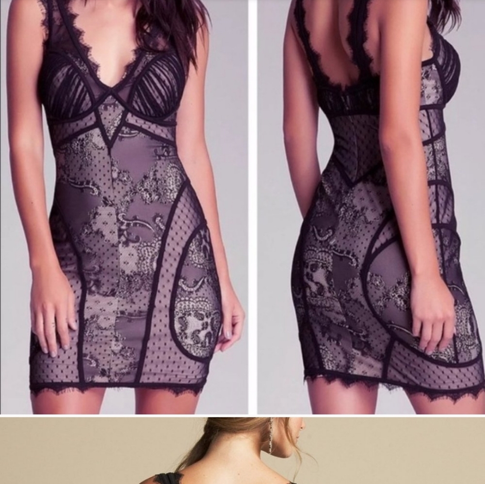 Bebe Lace Dress Size Small NWT